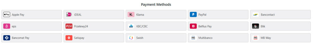 At TheLinuxShop Europe, we're committed to providing a seamless checkout experience for our customers across Europe. You can pay securely using global standards like Credit/Debit Card, Apple Pay, and PayPal, or opt for flexible payments with Pay with Klarna. We also proudly support a wide range of popular and trusted national payment systems to make you feel right at home. This includes iDEAL for the Netherlands; Bancontact, KBC/CBC Payment Button, and Belfius Pay Button for Belgium; eps for Austria; and both Przelewy24 and Blik for Poland. Furthermore, we accept Swish in Sweden, Multibanco and MB Way in Portugal, and Bancomat Pay and Satispay in Italy. Choose the method you know and trust for a fast, secure, and convenient purchase.
